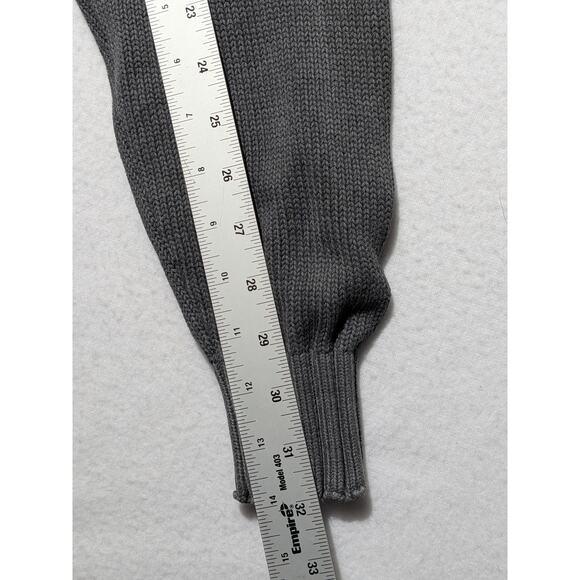 Vintage United Colors of Benetton Full Zip Knit‎ Sweater Jacket Gray XL Italy - Picture 7 of 13